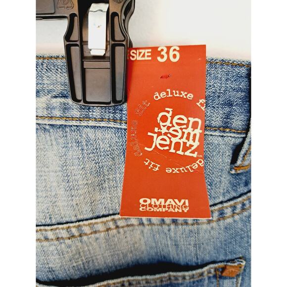 OMAVI NEW! DEADSTOCK! VINTAGE 90'S Delux Fit Baggy Jeans Size 36 Medium Wash - Picture 6 of 12